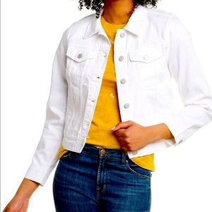 J. crew NWT White Denim Jacket Sz S